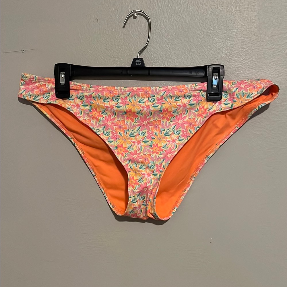 XL NWT Floral Orange Women's Swim Bottom